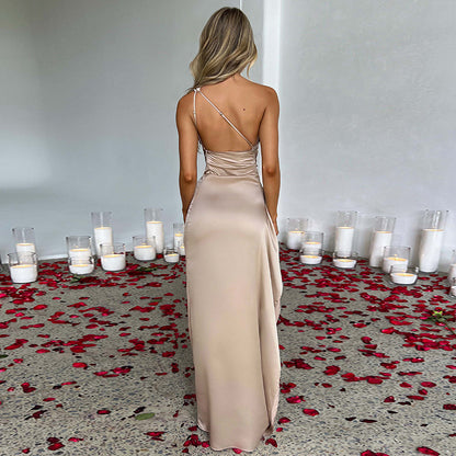 Backless Slit Dress