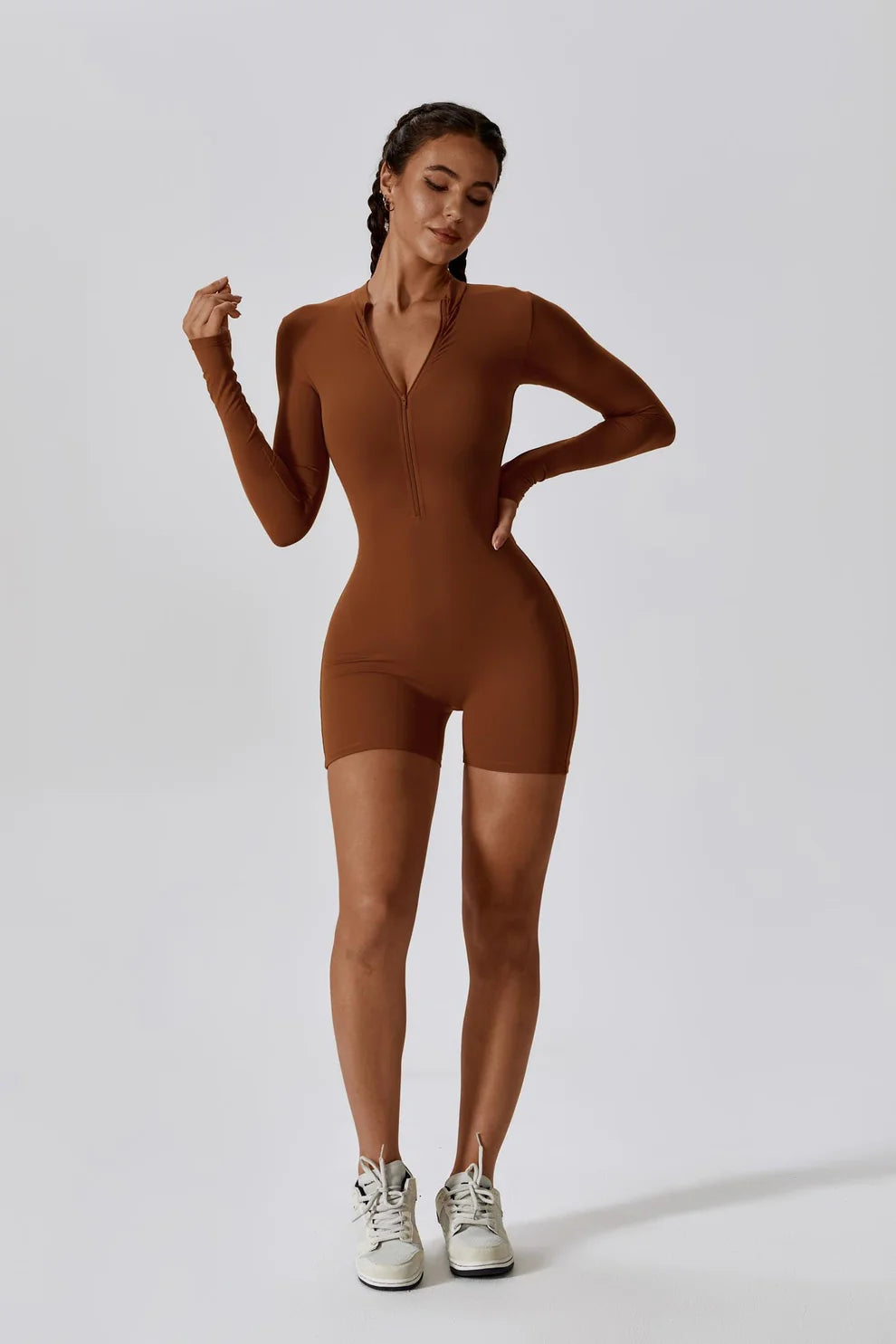 Zip-Up Chic Bodysuit