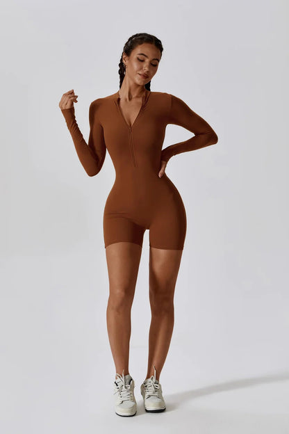 Zip-Up Chic Bodysuit